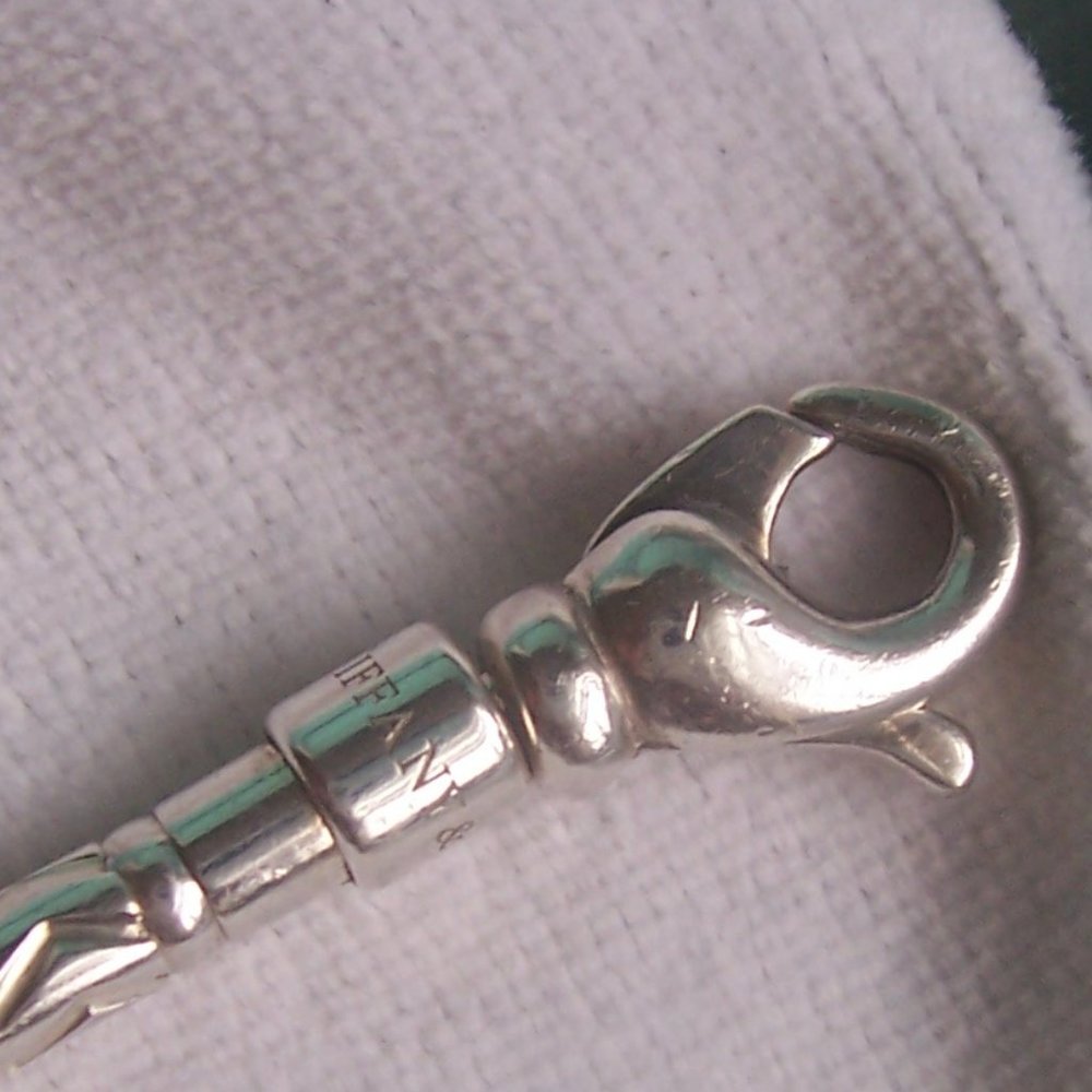 Tiffany & Co. Sterling Silver Etched Bracelet - Picture 4 of 8